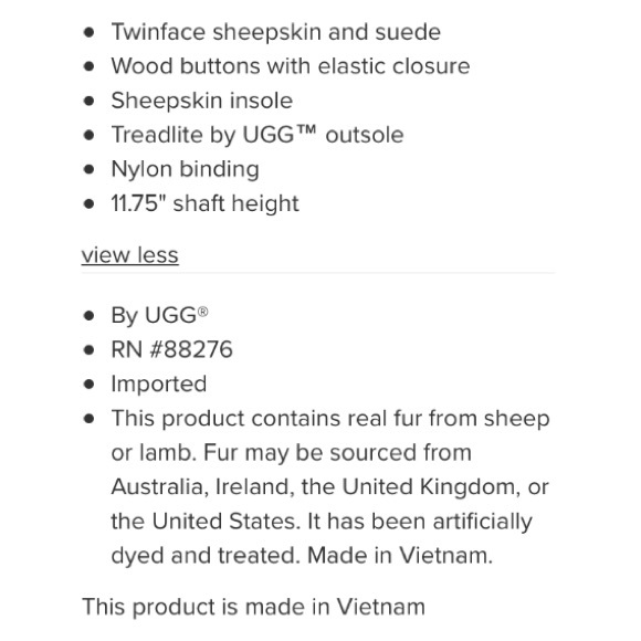 UGG Bailey Button Triplet II Tall Boot Chestnut - Picture 10 of 10